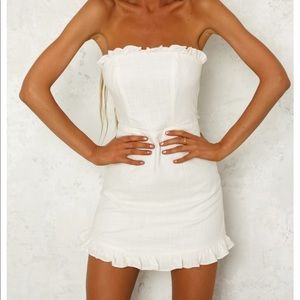 Hello Molly Broken Clocks Dress in White